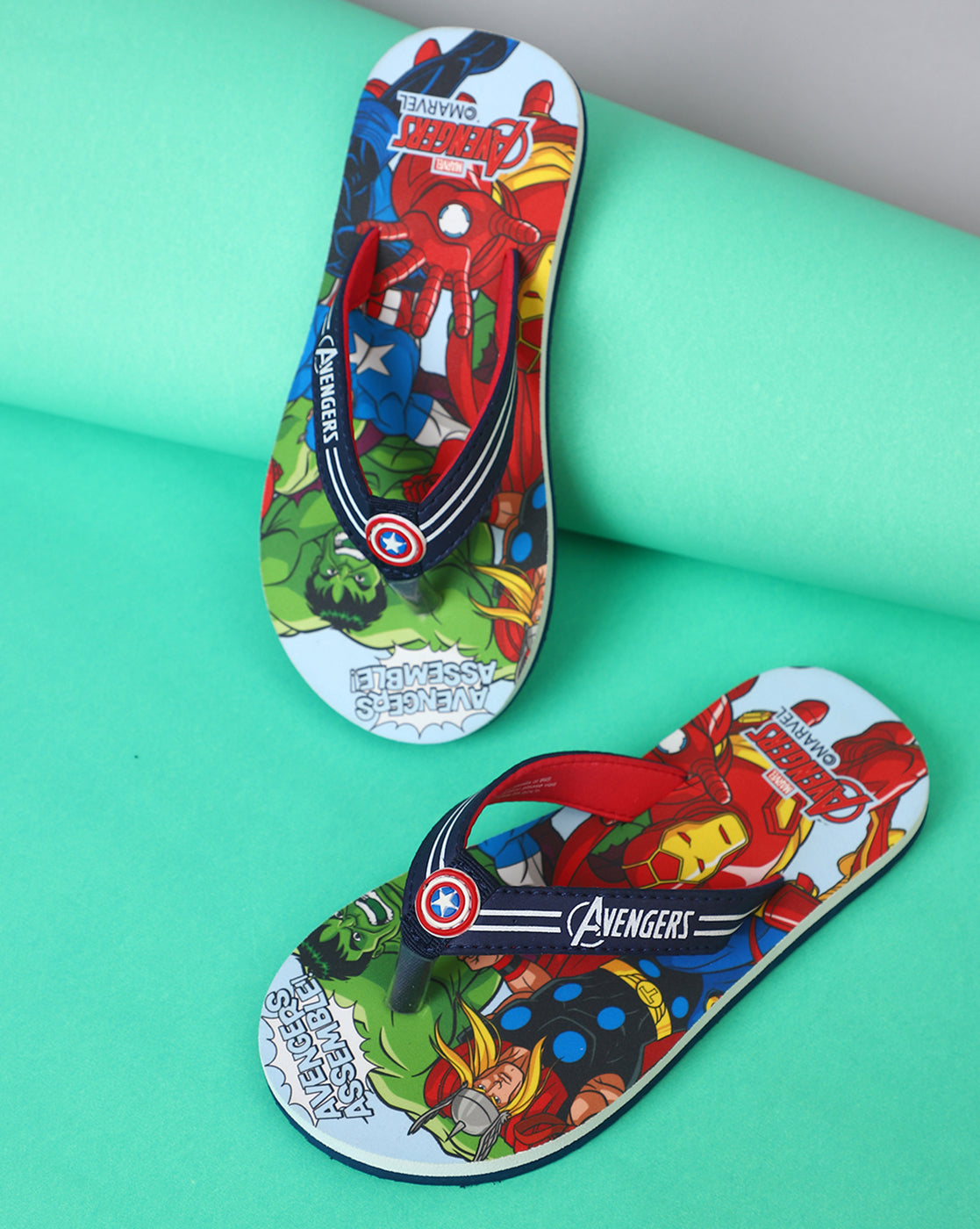 Avengers Printed Flip-Flop For Kids Boys