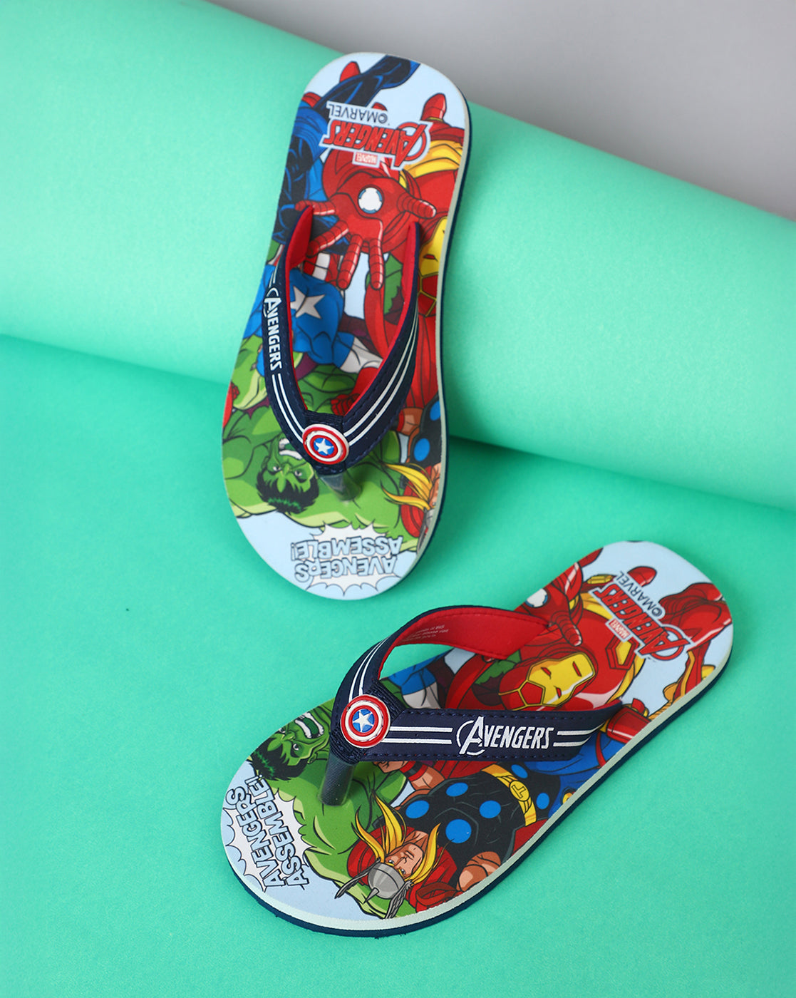Avengers Printed Flipflops for Boys
