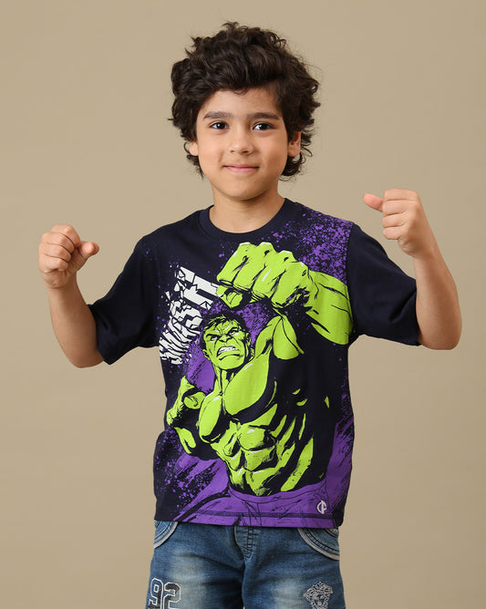 Hulk Printed Regular Fit Tshirt For Boys
