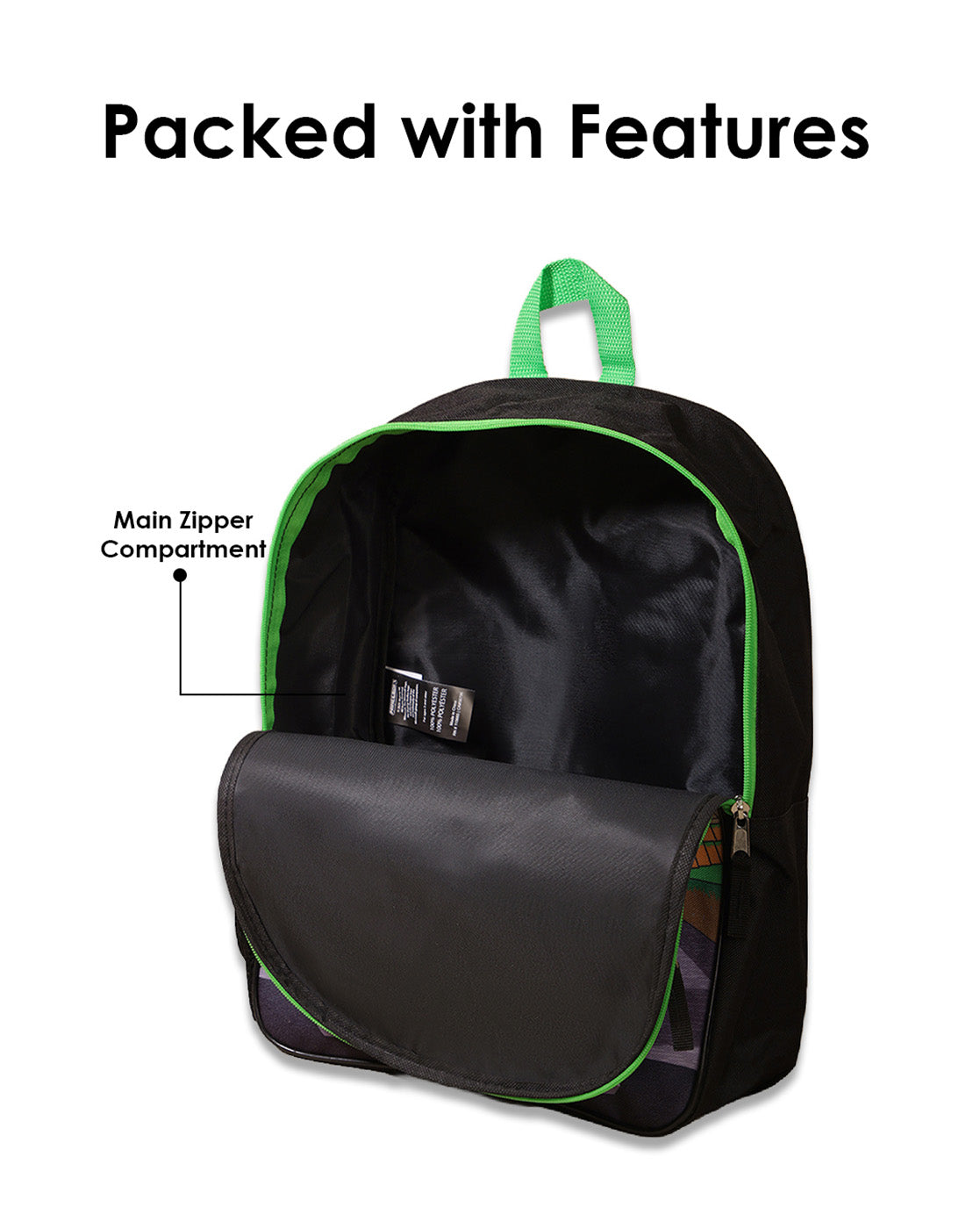 Minecraft Backpack with Lunch Bag & Pencil Pouch for Boys & Girls | School Bag Set of 3 (Keychain Included)