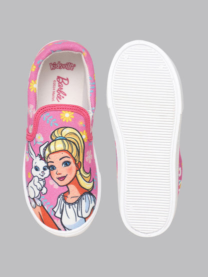 Kids Girls Barbie  Pink Canvas