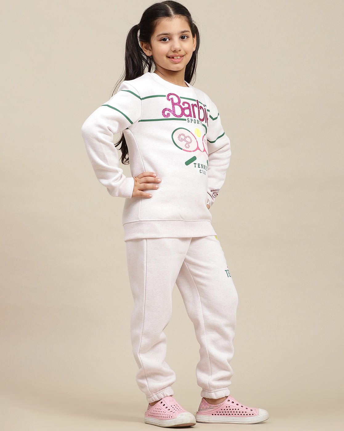 Barbie Printed Regular Fit Sweatshirt For Kids Girls