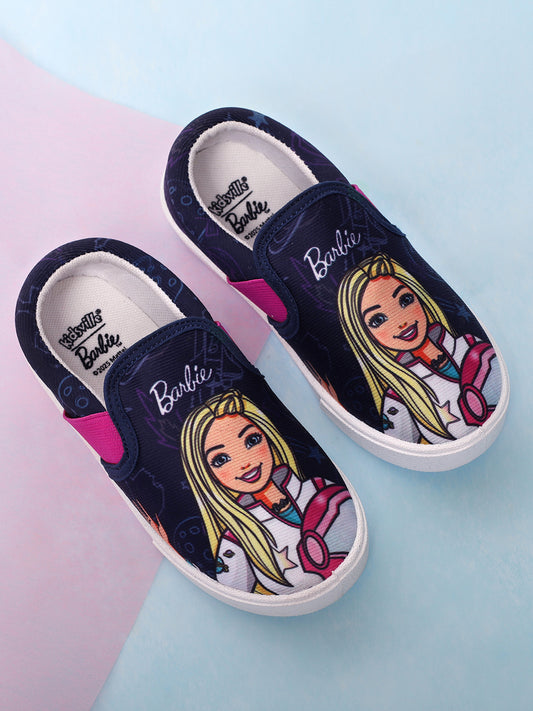 Barbie Printed Canvas Shoes For Kids Girls