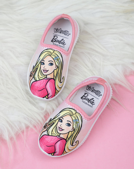 Barbie Printed Canvas Shoes  For Kids Girls
