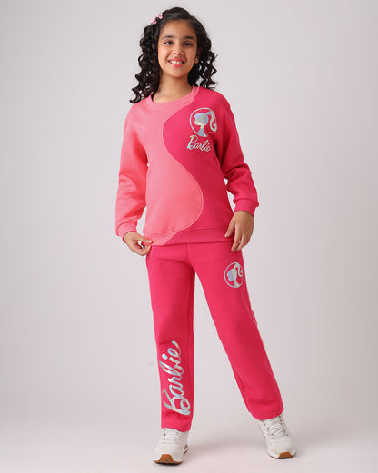 Barbie  Sweatshirts & Joggers Co-Ords Set  Girls