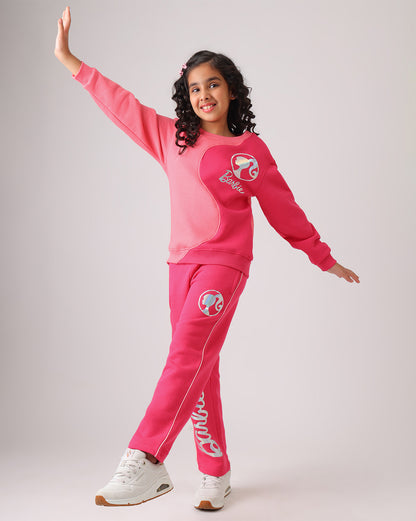 Barbie  Sweatshirts & Joggers Co-Ords Set  Girls