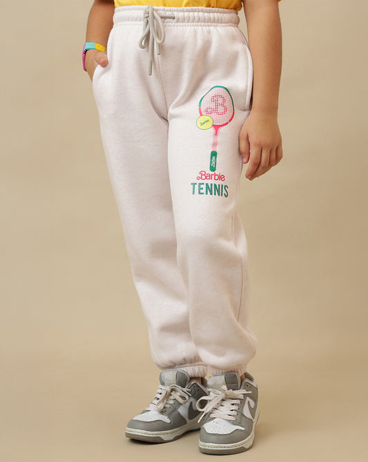 Barbie Printed Regular Fit Jogger For Girls