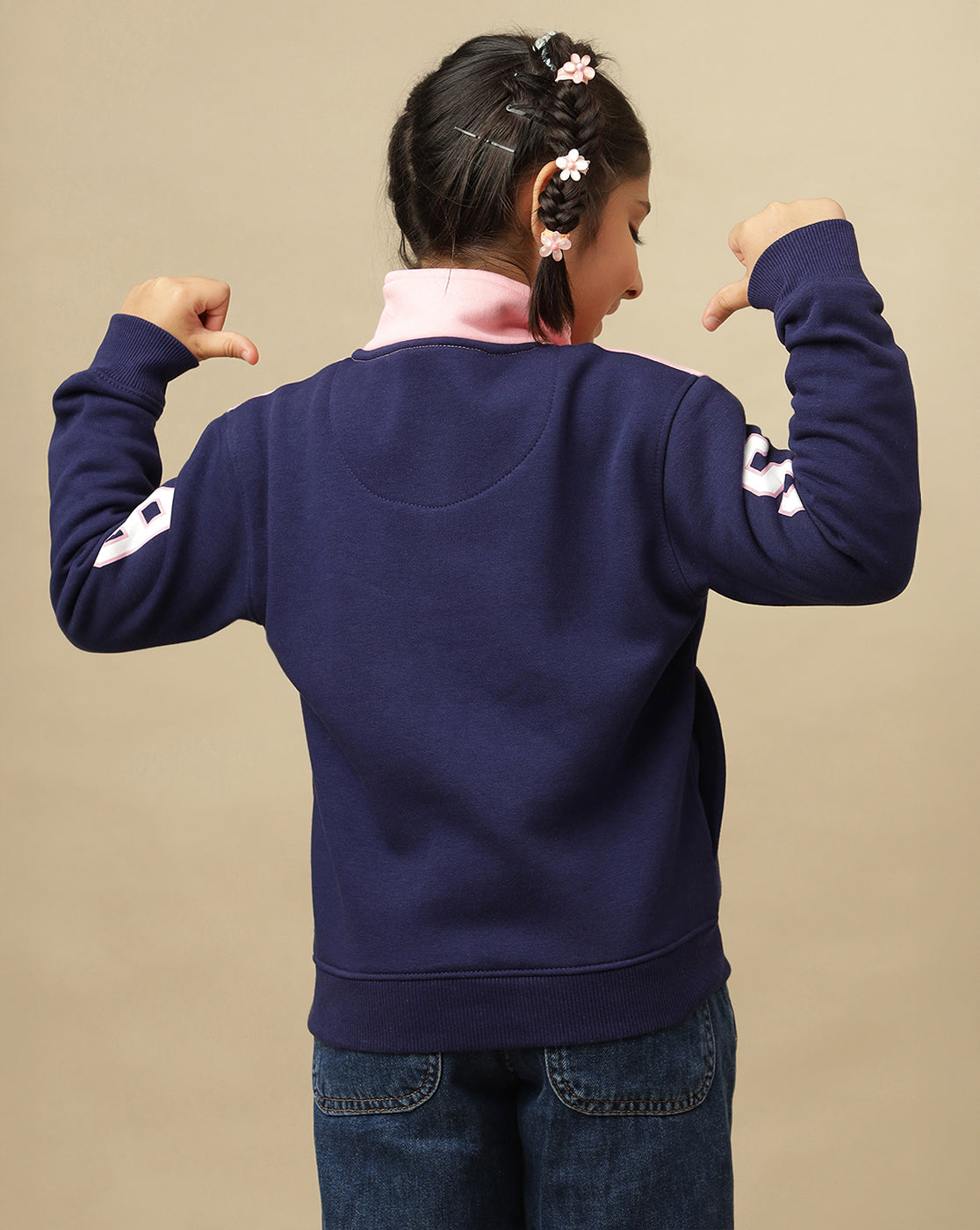 Barbie Printed Regular Fit Sweatshirt For Girls