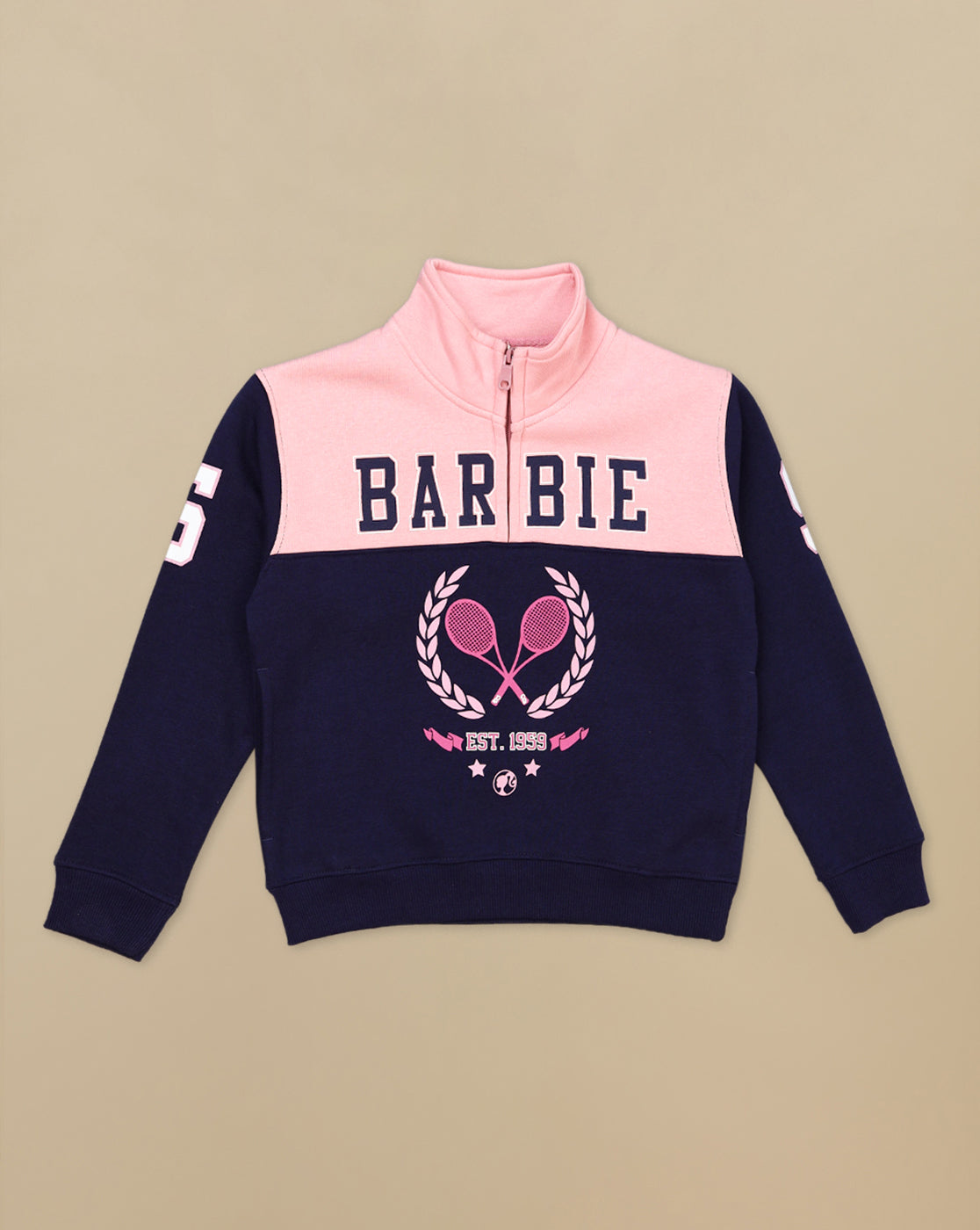Barbie Printed Regular Fit Sweatshirt For Girls