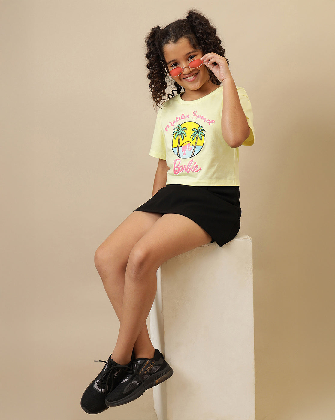 Barbie Printed Boxy Fit Tshirt For Girls