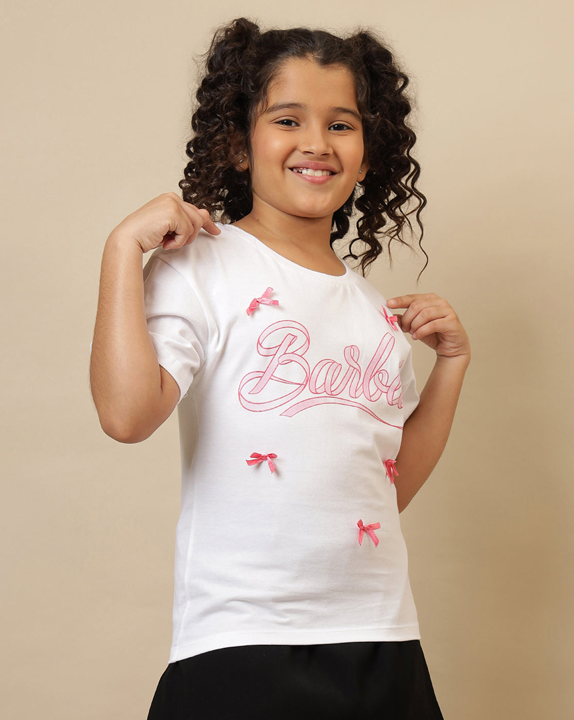 Barbie Printed Oversized Fit Tshirt For Girls