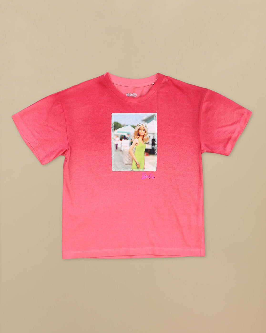 Barbie Printed Oversized Tshirt For Girls