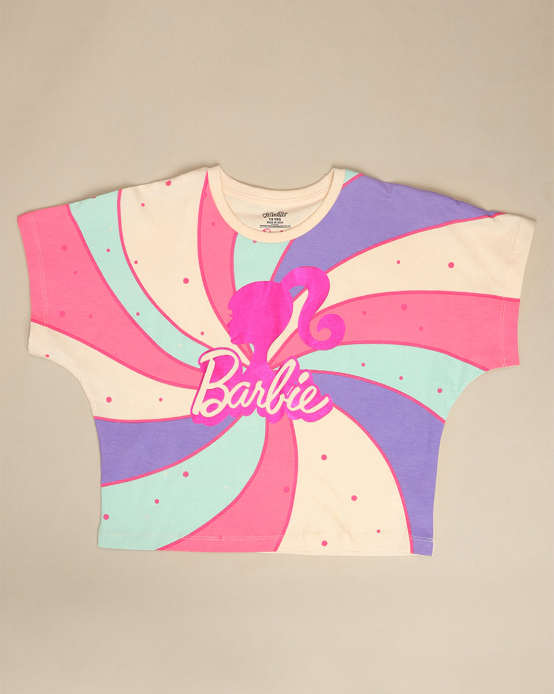 Barbie Printed Regular Fit Tshirt For Girls
