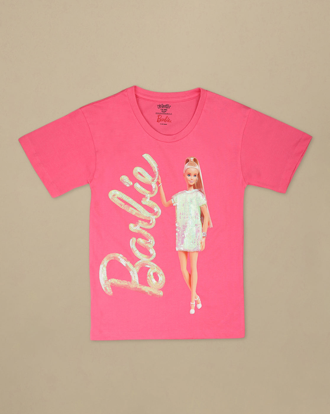 Barbie Printed Oversized Tshirt For Girls