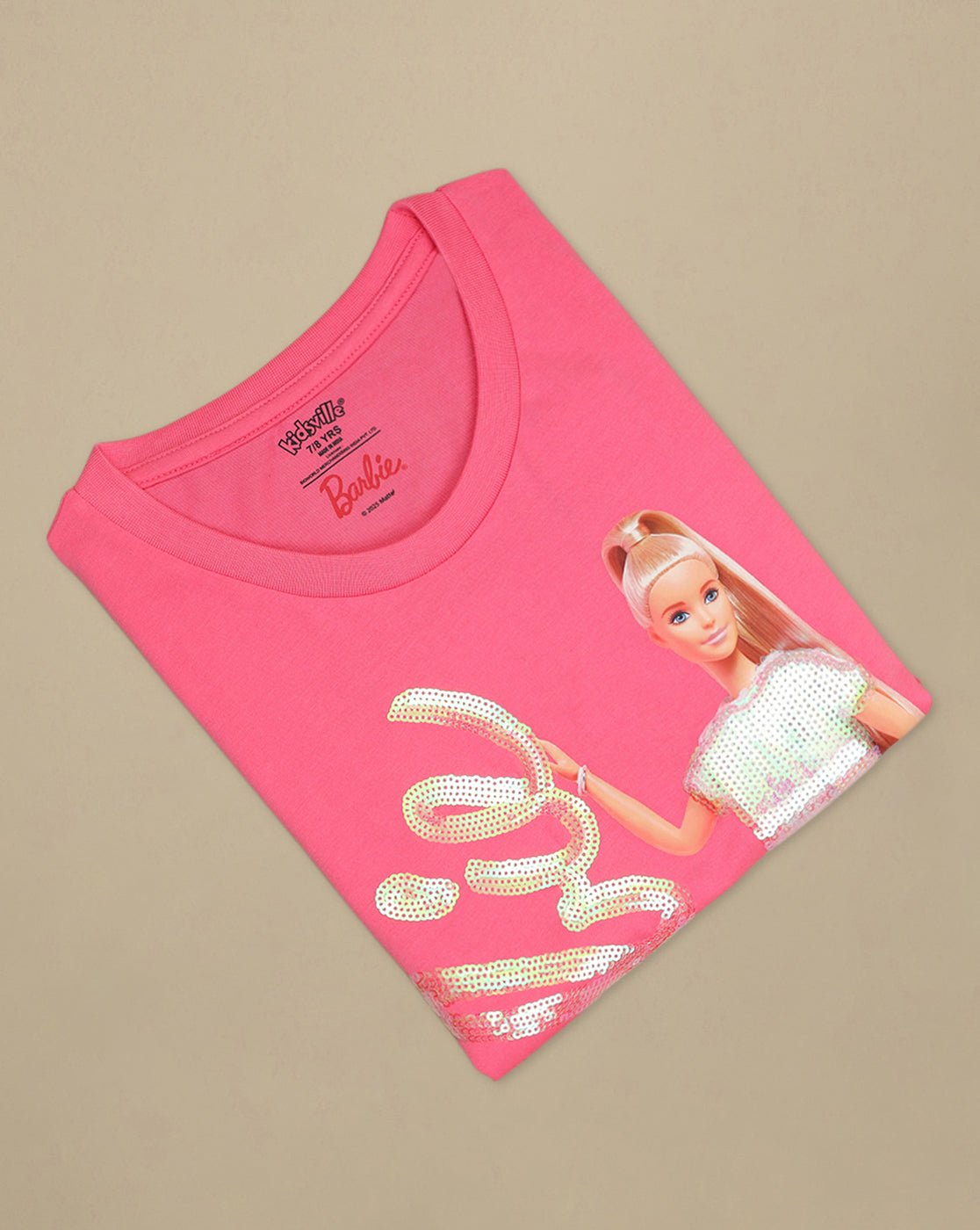 Barbie Printed Oversized Tshirt For Girls
