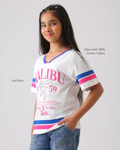 Barbie Malibu Relaxed Fit Tshirt Girls