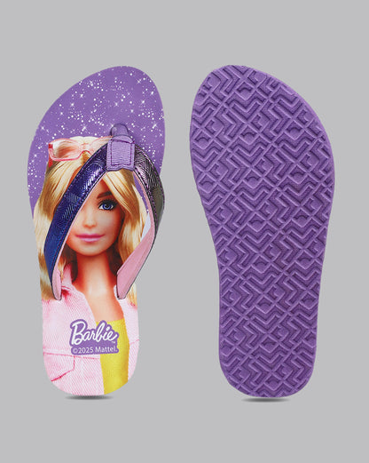 Barbie  Purple Flip-Flops  Kids Girls