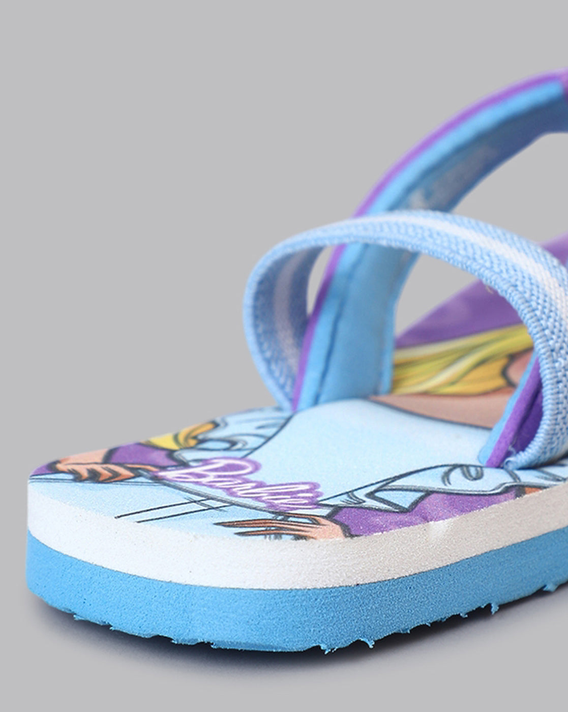 Barbie Printed Purple Flip-Flops For Kids Girls