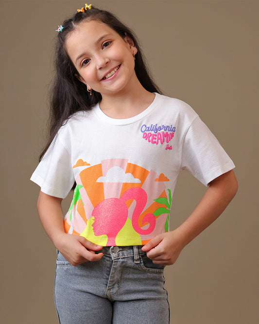 Barbie  Boxy Fit Tshirt  Girls