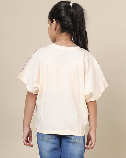 Barbie Printed Oversized Tshirt For Girls