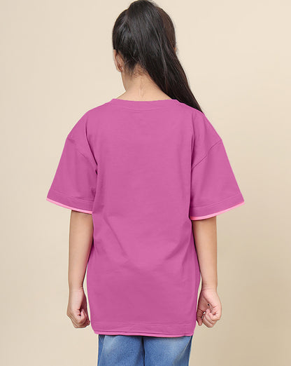 Barbie Printed Oversized Fit Tshirt For Girls