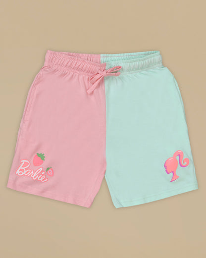 Barbie  Relaxed Fit T-Shirt & Shorts Co-Ords Set  Kids Girls