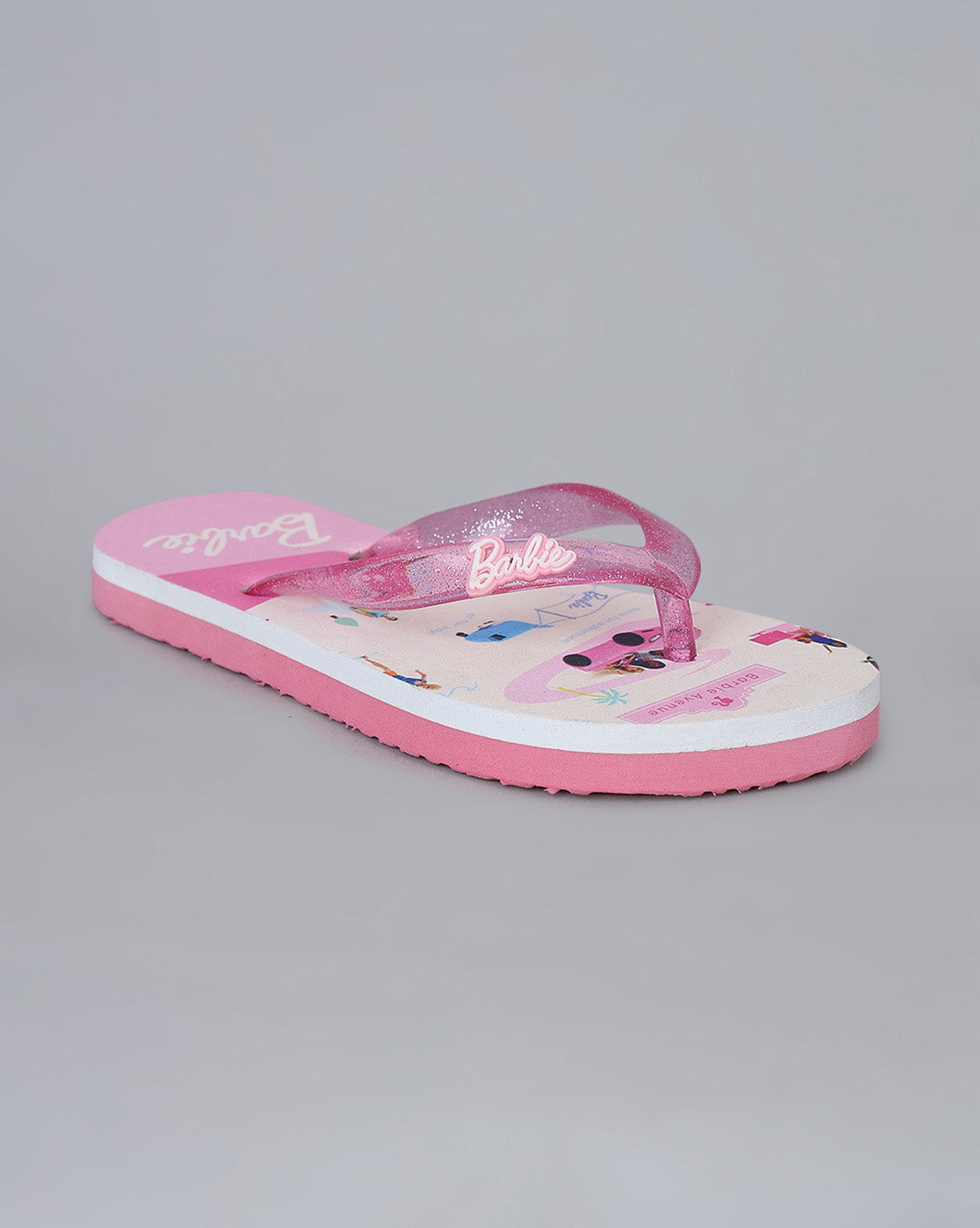 Barbie Printed Flipflops for Girls