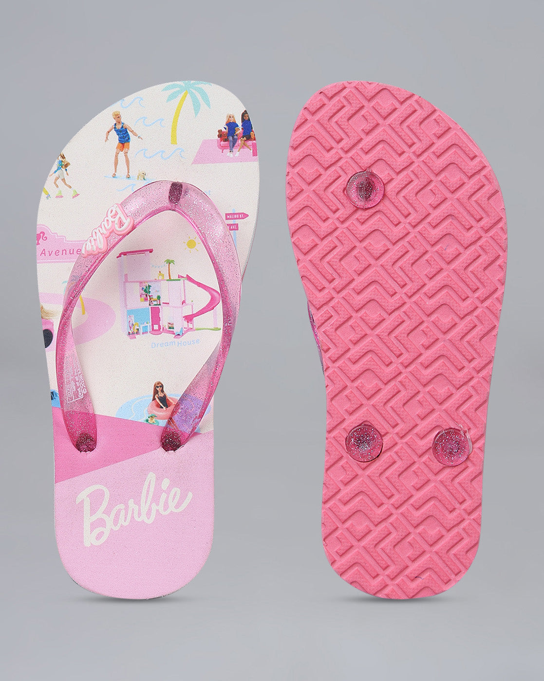Barbie Printed Flipflops for Girls