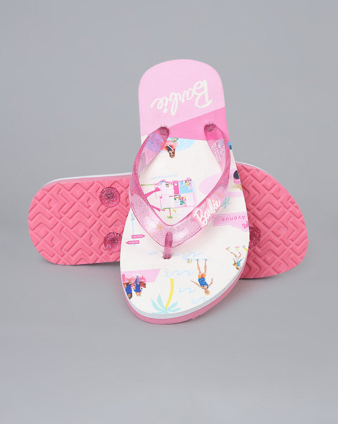Barbie Printed Flipflops for Girls