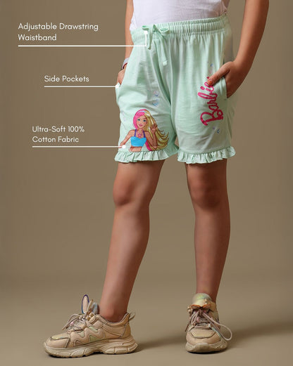 Barbie  Regular Fit Shorts  Girls