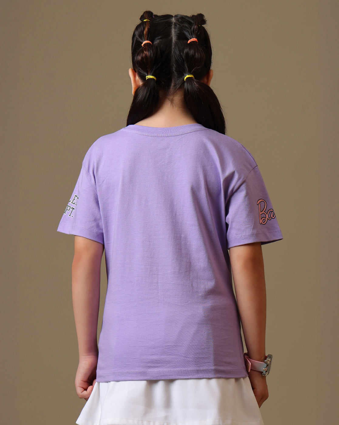 Barbie Printed  Relaxed Fit Tshirt For Girls