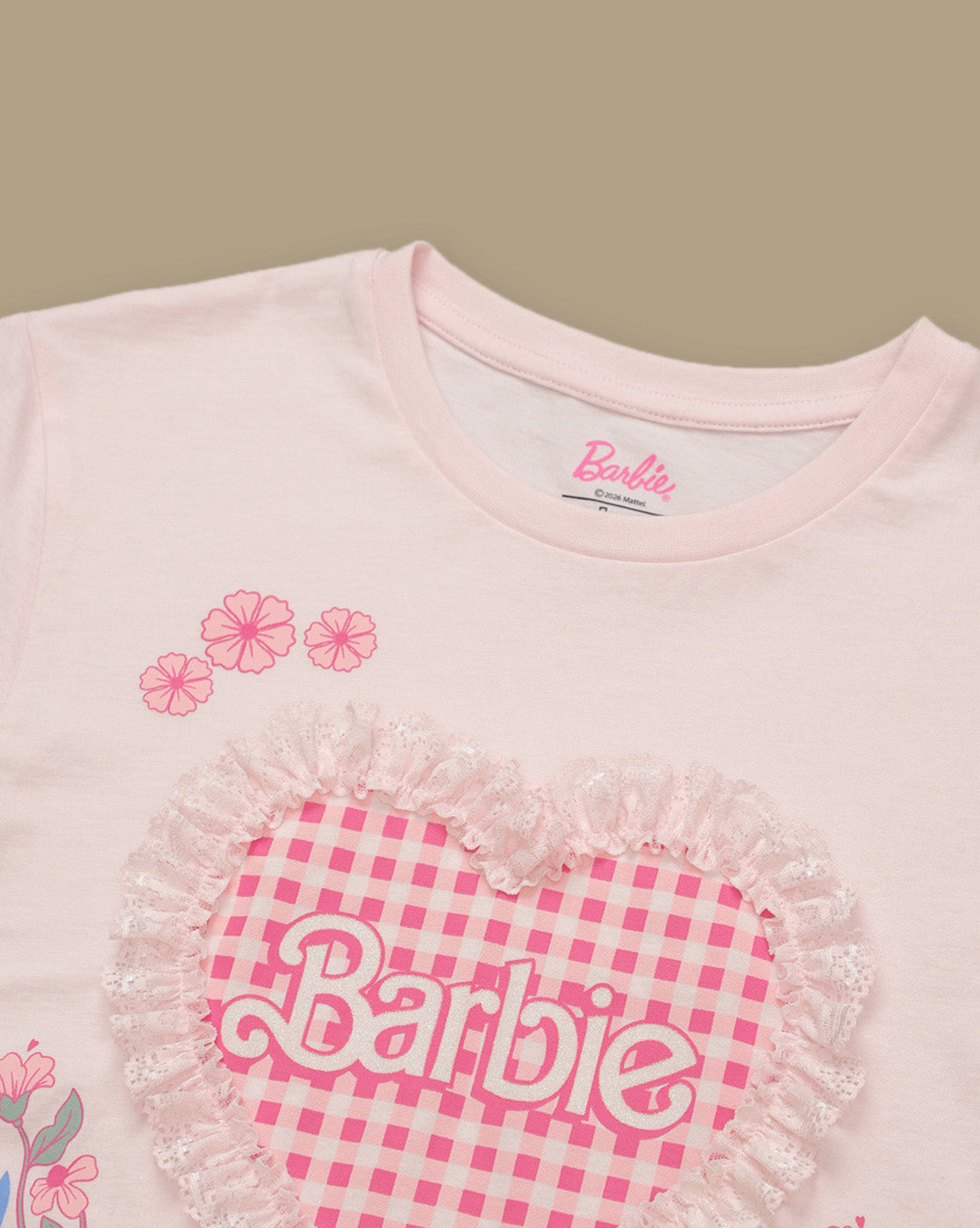 Barbie Printed Relaxed Fit Tshirt For Girls