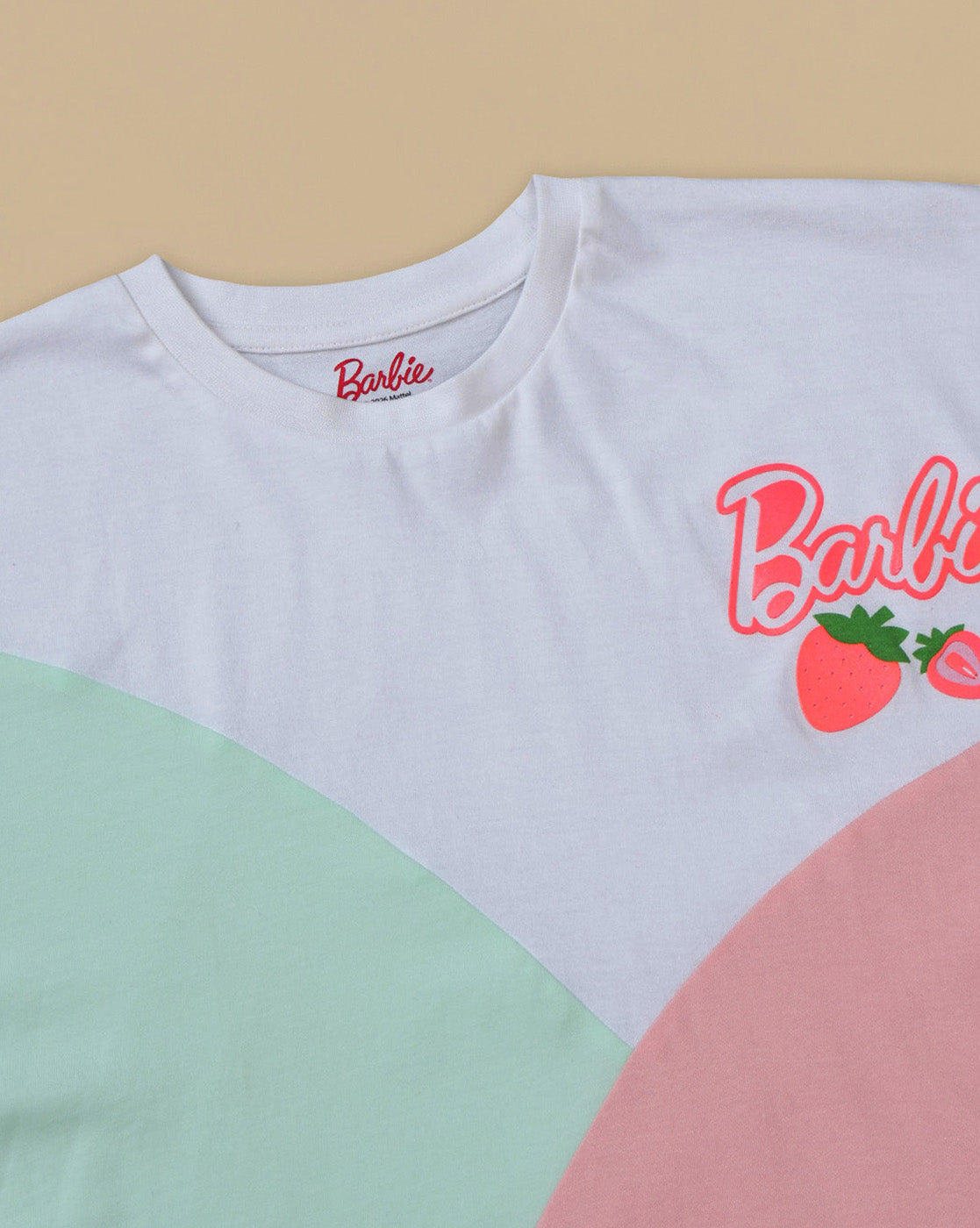Barbie Printed Relaxed Fit Tshirt For Girls