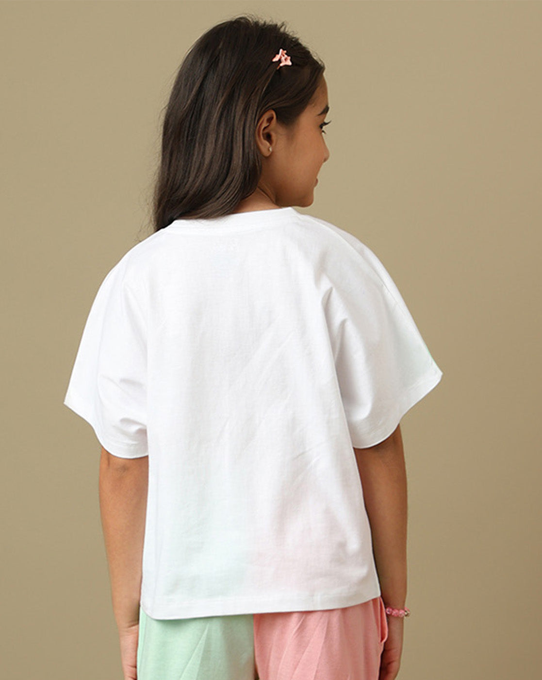 Barbie Printed Relaxed Fit Tshirt For Girls
