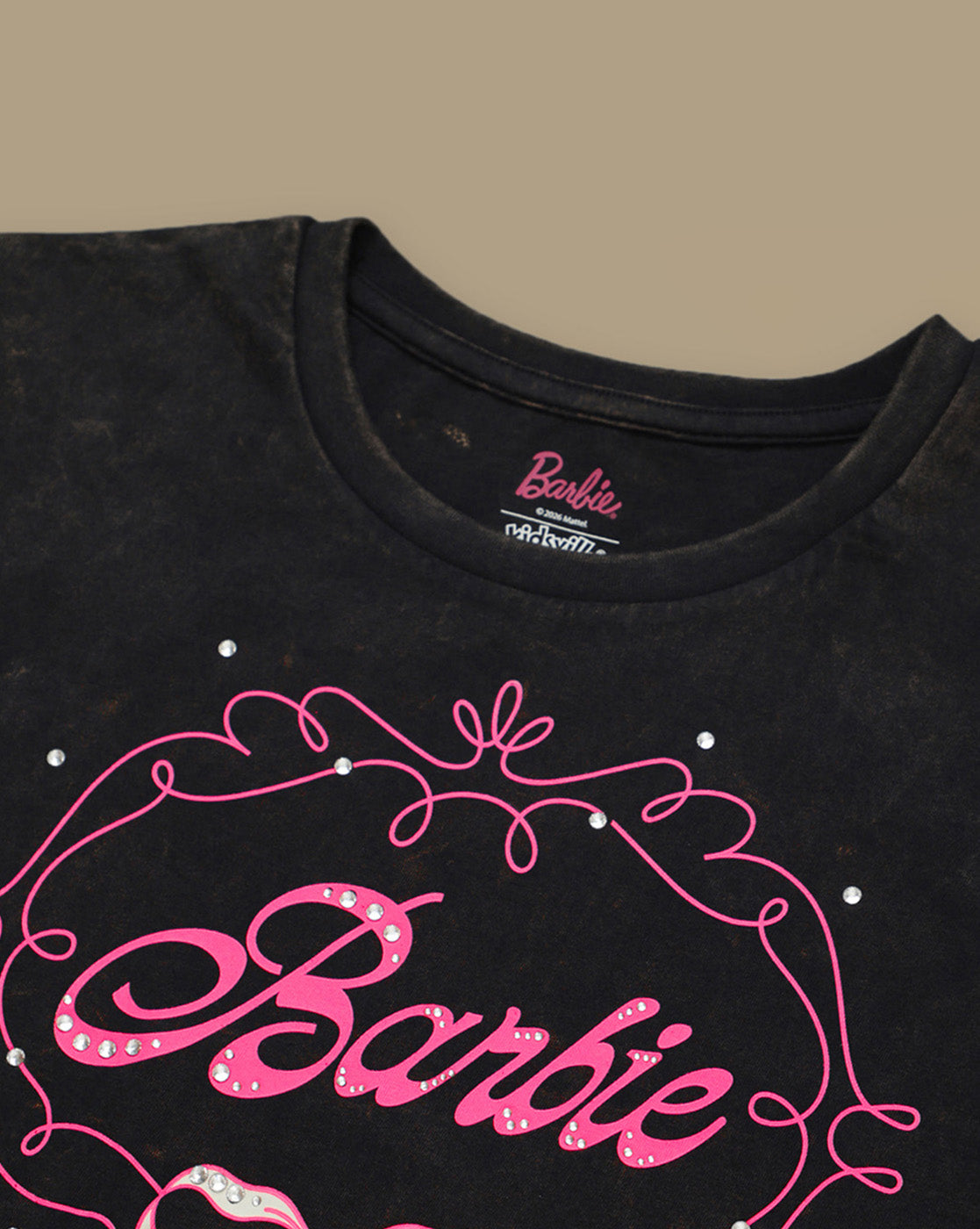 Barbie Rhinestones Relaxed Fit Tshirt For Girls