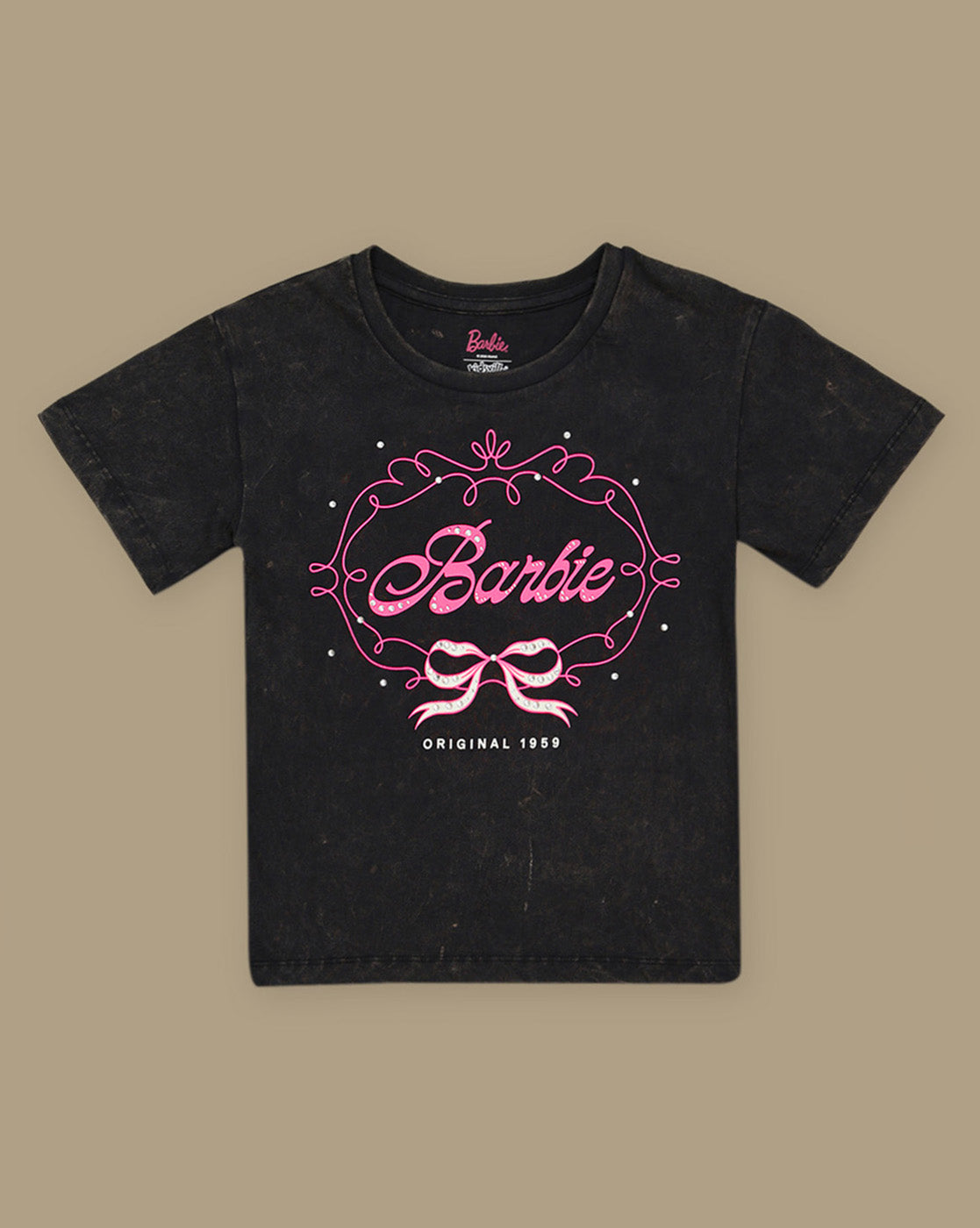Barbie Rhinestones Relaxed Fit Tshirt For Girls