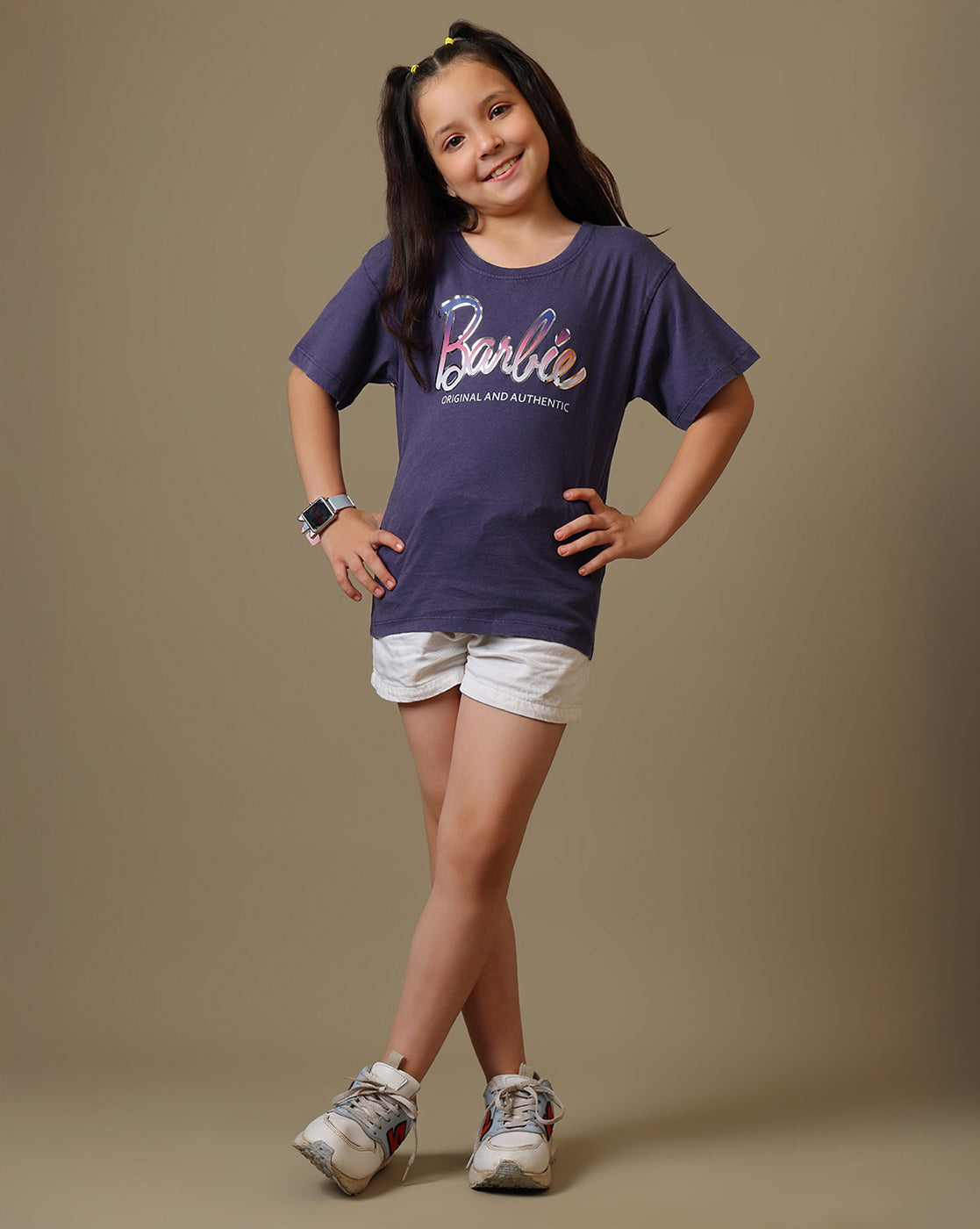 Barbie Printed Relaxed Fit Tshirt For Girls