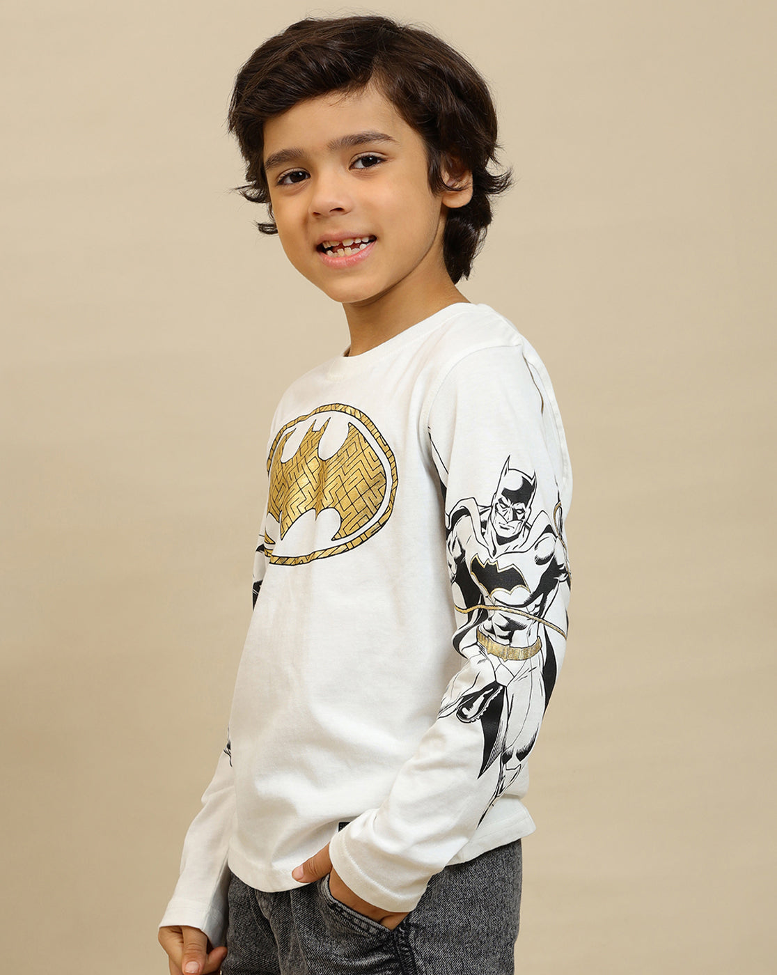 Batman Printed Regular Fit Tshirt For Boys