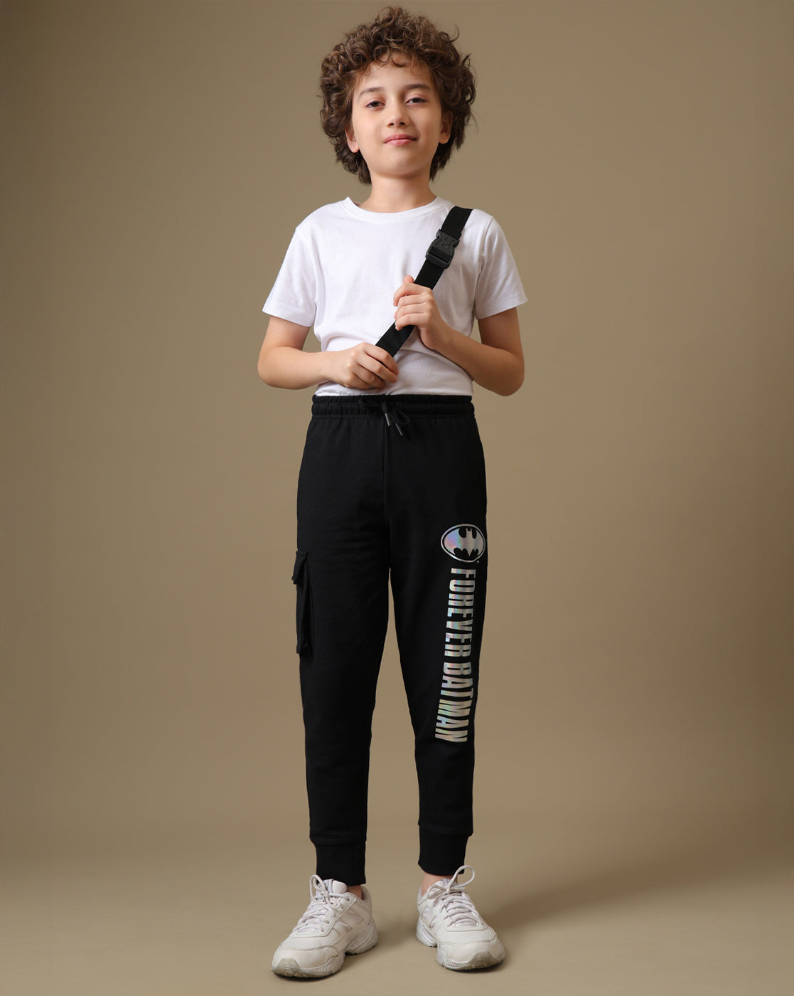 Batman Printed Regular Fit Joggers For Boys
