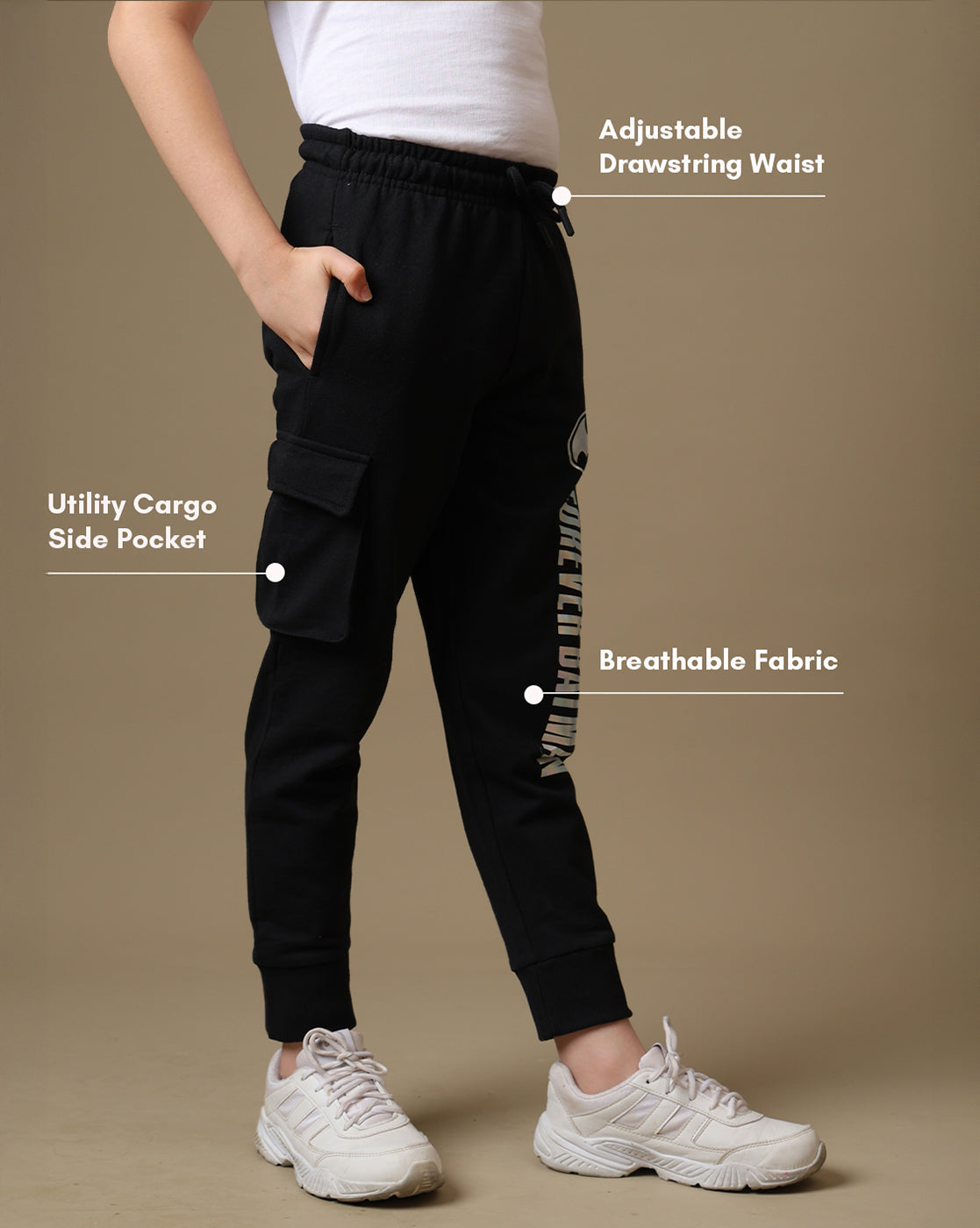 Batman Printed Regular Fit Joggers For Boys
