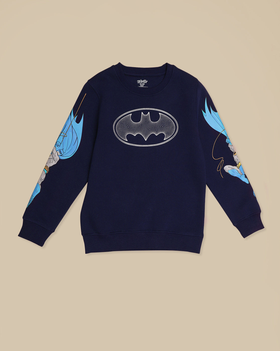 Batman Printed Regular Fit Sweatshirt For Boys