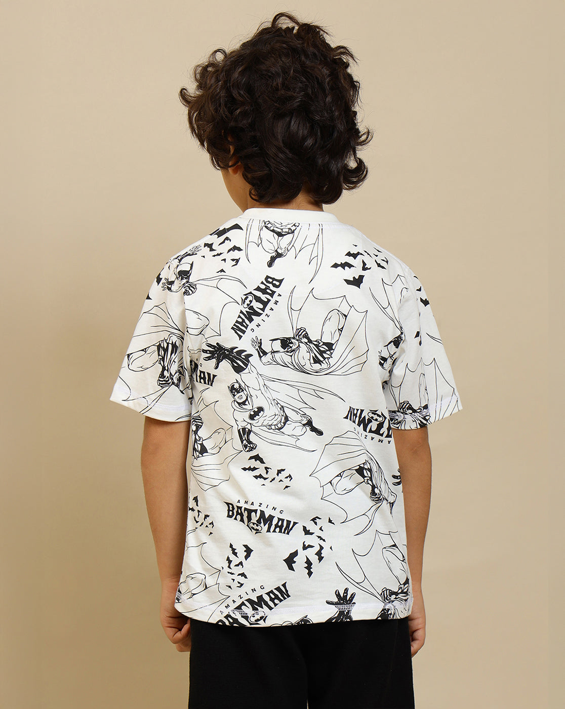 Batman Printed Regular Fit Tshirt For Boys
