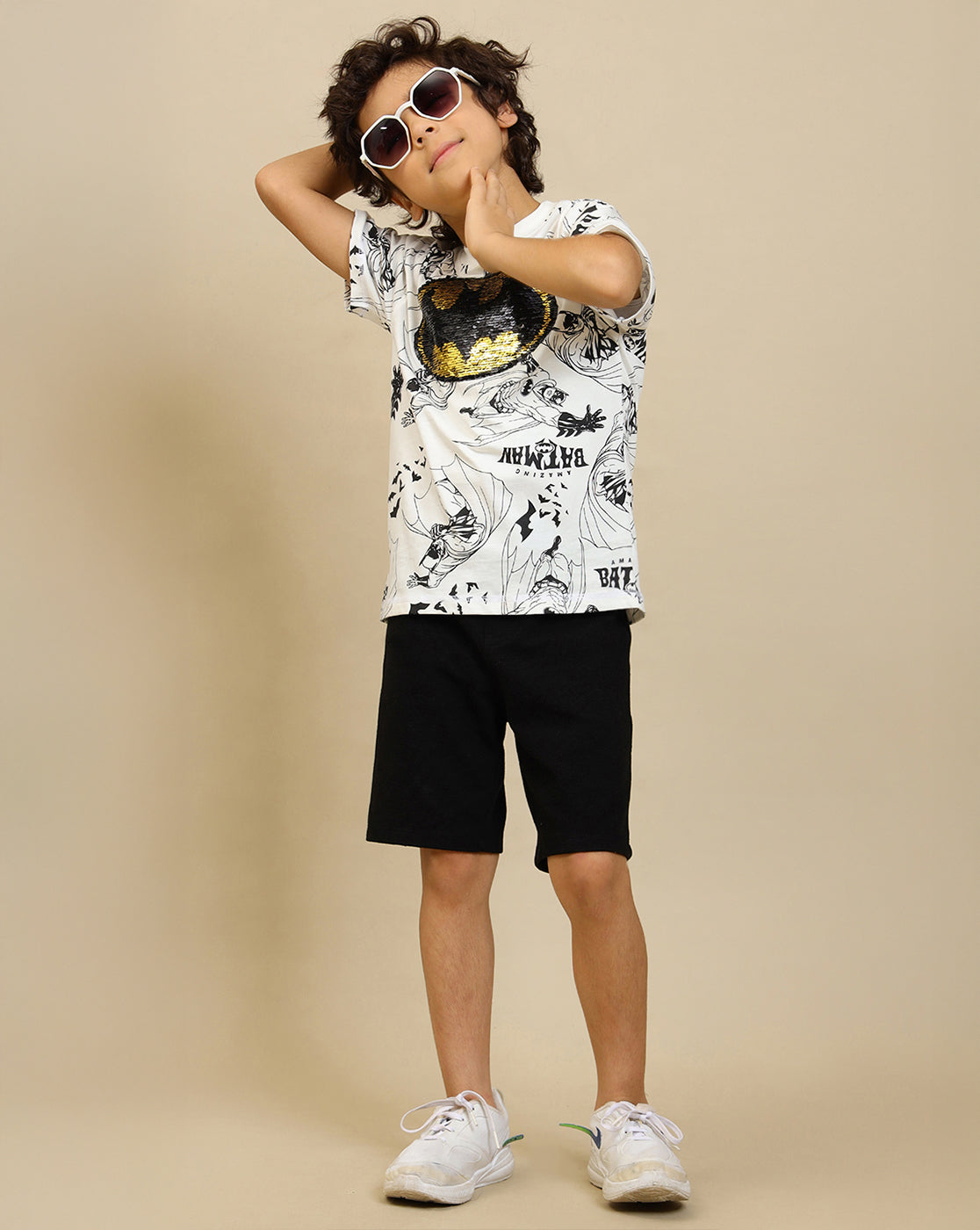 Batman Printed Regular Fit Tshirt For Boys