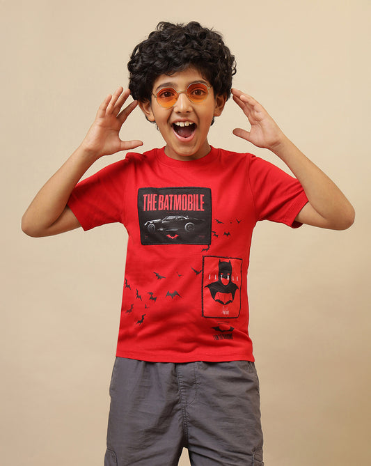 Batman Printed Regular Fit Tshirt For Boys