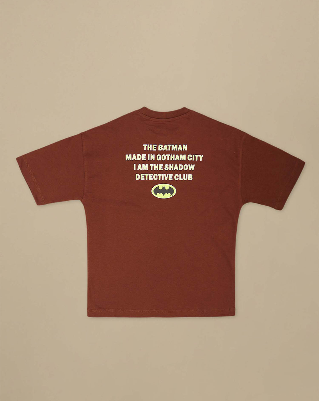 Batman Printed Oversized Tshirt For Boys