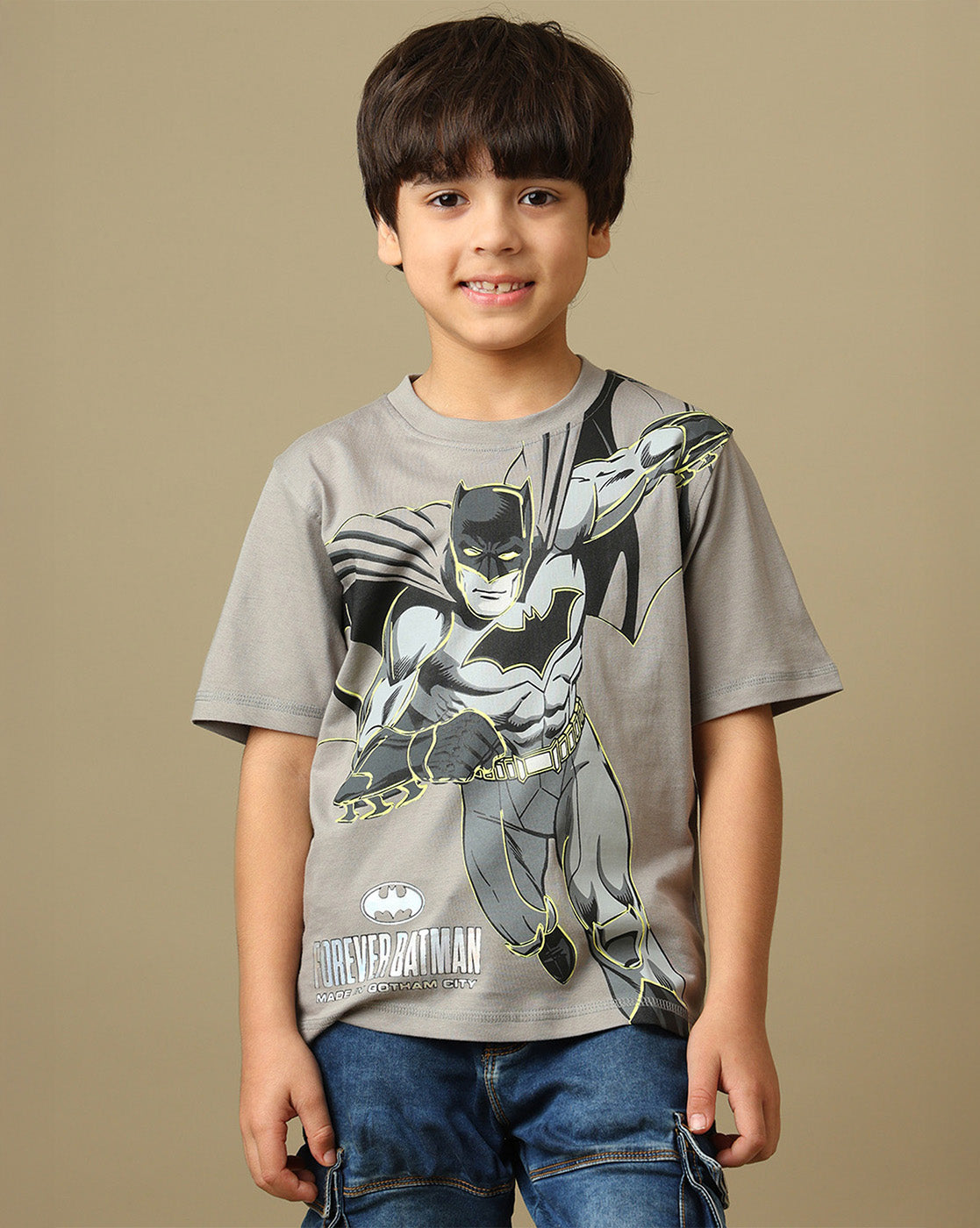 Batman Printed Regular Fit Tshirt For Boys