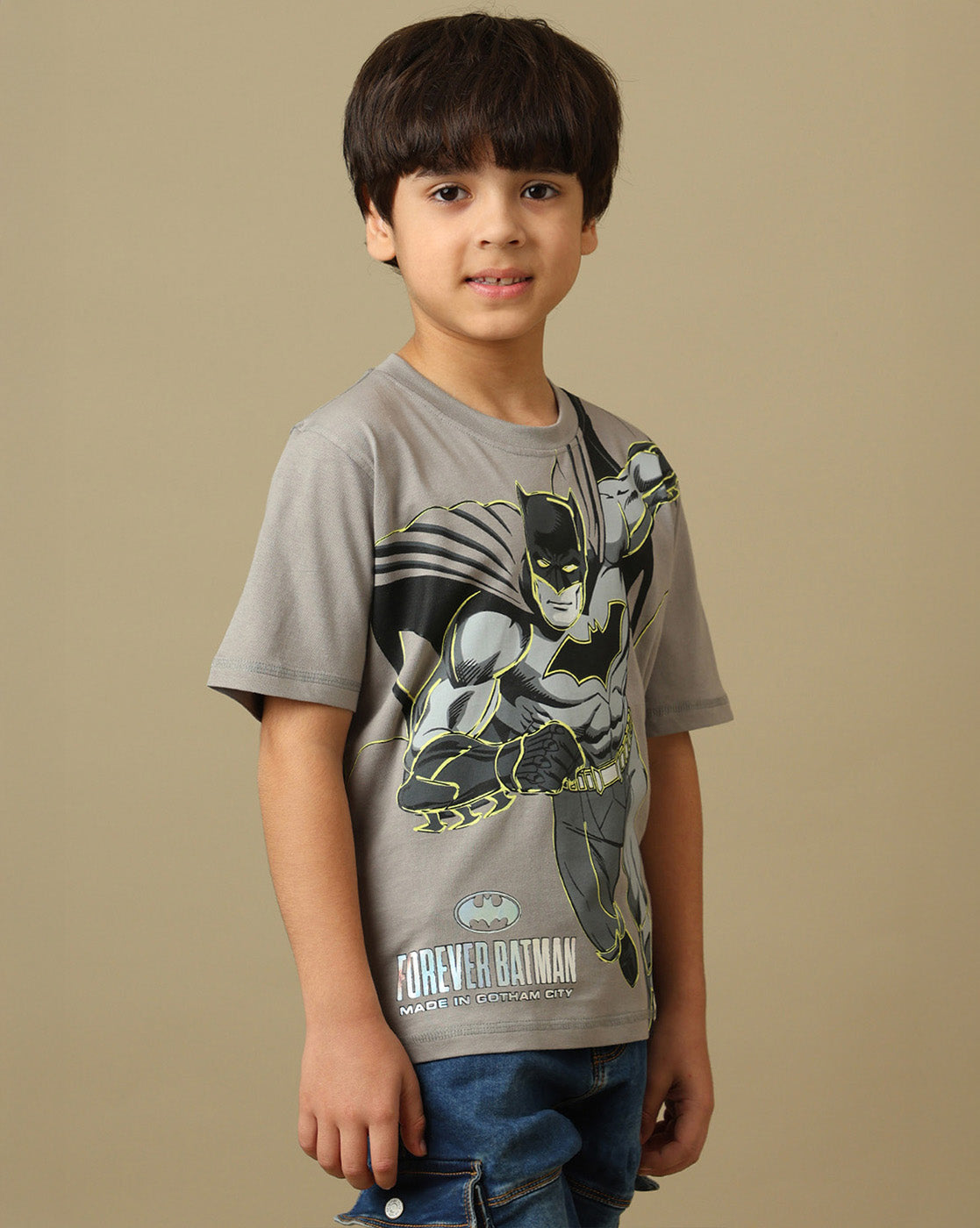 Batman Printed Regular Fit Tshirt For Boys