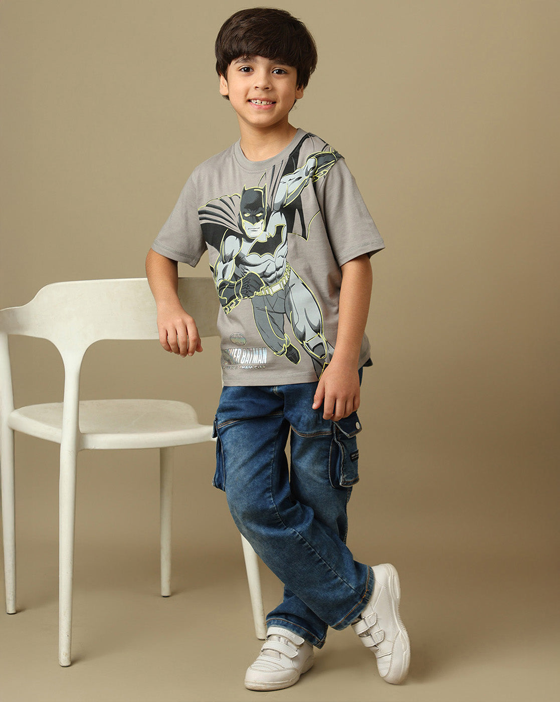 Batman Printed Regular Fit Tshirt For Boys