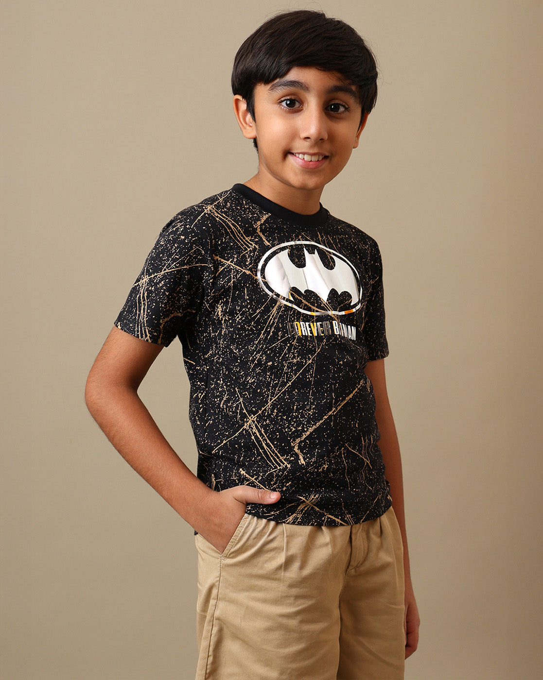 Batman Printed Regular Fit Tshirt For Boys