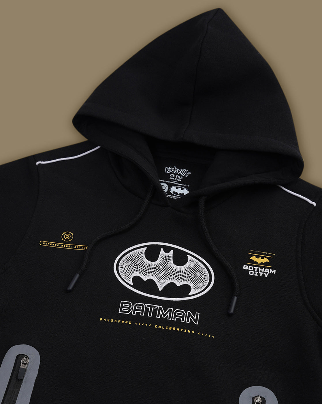 Batman Printed Regular Fit Hoodie and Joggers For Boys
